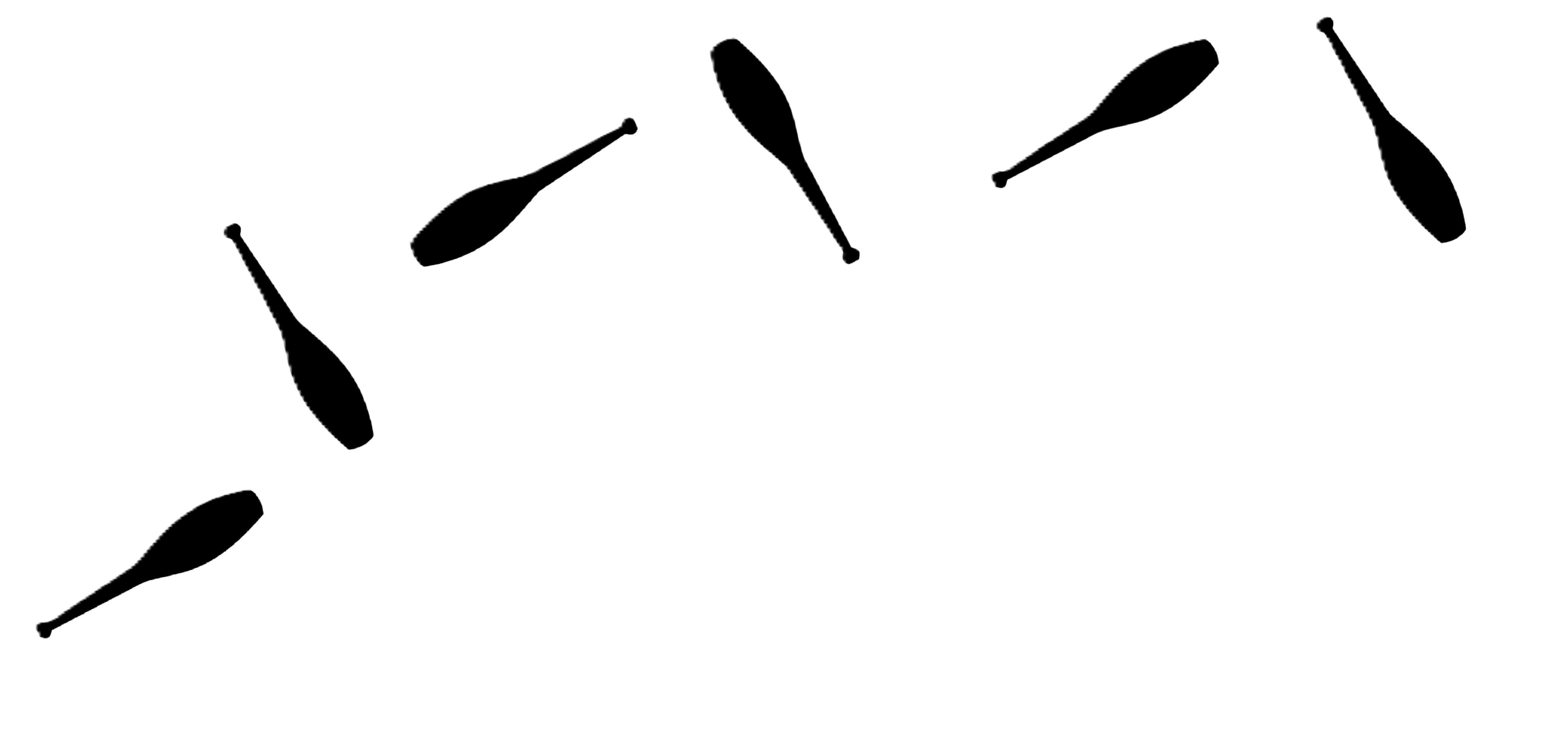 Decoartive Juggling Clubs